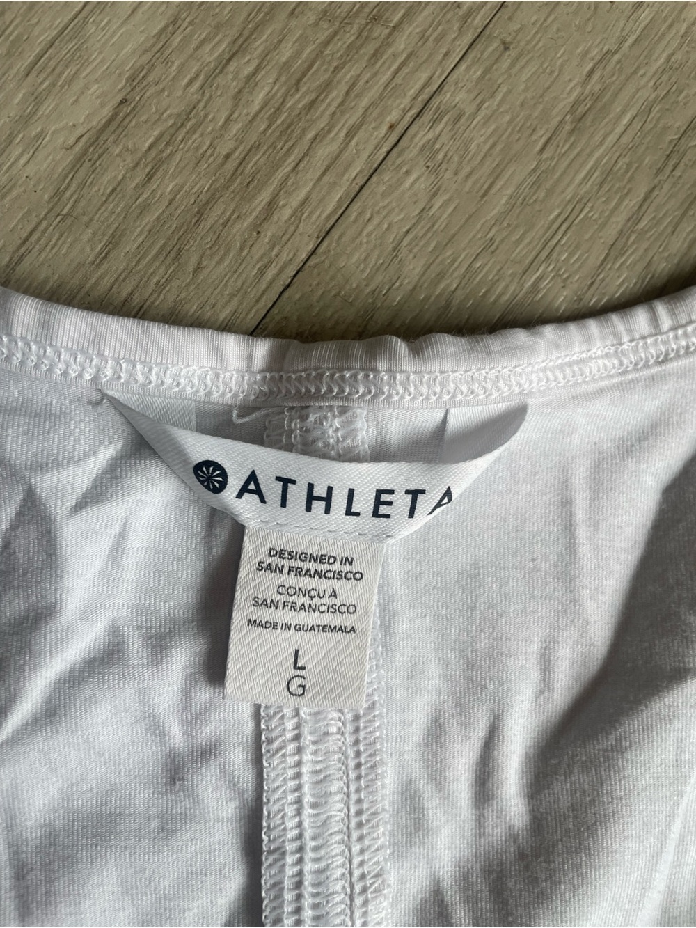 Athleta White Racerback Tank Top - Picture 2 of 3